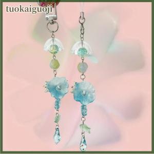 tuokaiguoji พวงกุญแจ Y2K ปลอกรูปปลาดาวสำหรับฤดูร้อนสายคล้องโทรศัพท์มือถือประดับลูกปัดน่ารักสำหรับผู้หญิงจี้สำหรับการตกแต่งของขวัญ