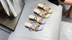 [Free Shipping] Dual-Use Sandals For Women 2025 New Summer Versatile Sandals With Medium Heel Chunky Heel And High Heel