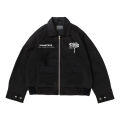 Dritto Work Jaket Boxy - Jaket Crop "Major" unisex - Hitam. 
