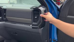 HH8 TESIN Car Center Console Side Air Conditioning Vent Outlet Decoration Cover Accessories for Chevrolet Silverado 2022 2023 2024+ 4M2T8