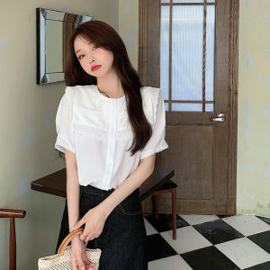 IELGY womens short sleeve gentle and simple all match shirt