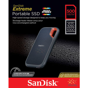 SanDisk Extreme Portable SSD V2 (SDSSDE61) 500GB 1TB 2TB 4TB  อ่านสูงสุด 1050 MB/s เขียนสูงสุด 1000 MB/s รับประกัน Synnex 5 ปี