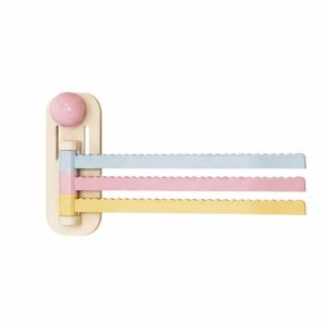 SHUBA Plastic Rotating Towel Rack Space Saving Self Adhesive Dishcloth Holder Fashion Wall Mounted Toilet Towel Rod For Kitchen