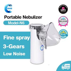 SCUDOS Nebulizer Portable Mesh Alat Uap Bantu Pernafasan Asma Inhalasi/alat Nebulizer Anak/Cocok Untuk Anak Anak Dan Orang Dewasa/ USB N6 Asli