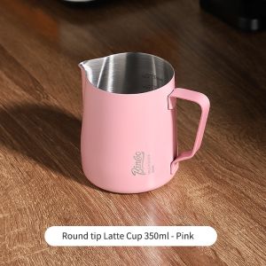 BINCOO ถ้วยกาแฟลาเต้กาต้มน้ำใส่ฟองนมดึงถ้วยดอกไม้แหลมขนาด350มล./600มล.