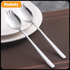 【2-3 days delivery】 304 Stainless Steel Fork Household Spork Spoon One Salad Spoon Cake Fruit Fork Western Fork Tableware