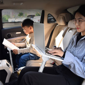 OATSBASF Car Small Table Car Dining Table Laptop Holder Portable Computer Stand Car Learning Desk for Reading Writing Studying