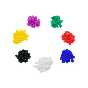 100Pcs/Bag Root Canal Files Stopper Disinfection Marking Circle Dental Mark Ring Counting Rubber Stopper