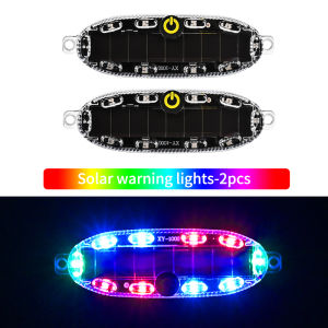 Seemetal năng lượng mặt trời xe đèn cảnh báo nhấp nháy tự động nhấp nháy khẩn cấp ánh sáng xe máy điện xe tải đèn hậu phanh ánh sáng