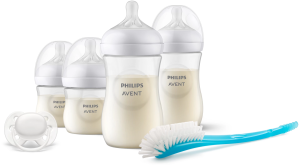 [QUÀ TẶNG] Bộ Sản Phẩm Mô Phỏng Tự Nhiên Mới Philips Avent – Trọn Bộ Khởi Đầu Cho Bé ( Bình Sữa Núm Ti Ti Ngậm Cọ Rửa Bình Sữa )