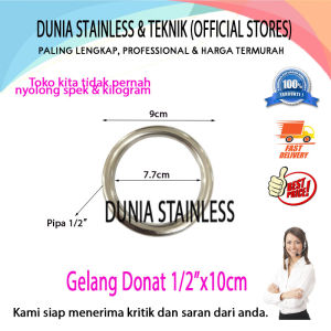 Gelang Donat Stainless 1/2" x 10cm