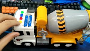 Xe Công Trình Cỡ Lớn Có Đèn Nhạc Cho Bé - Xe Múc Xe Cẩu Xe Bồn Xe Container Mô Hình Cao Cấp