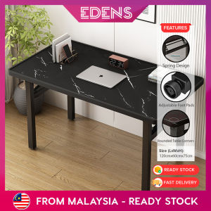 EDENS【No Need Installation】120cm Computer Table Home Foldable Study Desk Office Folding Table Dining Coffee Table Furniture - Fulfilled by Edens