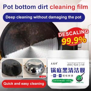 Brilliantly New Pot Bottom Cleaning Film for Family Kitchen Users  Quickly Removes Stains  Shines Like New  Gentle on Cookware