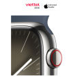 Đồng hồ thông minh Apple Watch Series 9 Viền thép Cellular 45mm Sport Band S/M Chính hãng [Viettel Store]. 