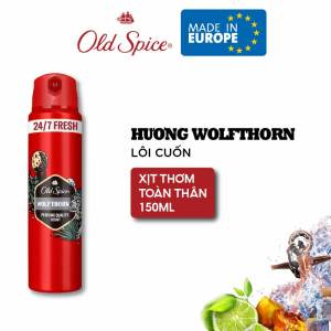 Xịt thơm khử mùi toàn thân hương nước hoa bền lâu Old Spice 150ml