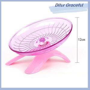 Ditur Pet Hamster Flying Saucer Exercise Squirrel Wheel Hamster Mouse Running Disc
