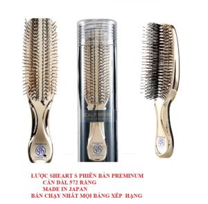 [PHIÊN BẢN CAO CẤP PREMINUM  572 RĂNG] ][Made in Jaan] LƯỢC THẦN KỲ SHEART cho người RỤNG TÓC LÀM PHÔNG TÓC CHĂM SÓC TÓC TOÀN DIENJ NỘI ĐỊA NHẬT