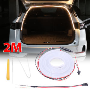 Lighting Ambient Lamp Strip Flexible LED Ambient White Warm Color Strip Cars Trunk Universal Silicone Interior Decorative Lights