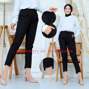 CELANA PANJANG WANITA BAGGY PANTS TERBARU/KATUN STREATCH MELAR/ JUMBO FIT TO XL