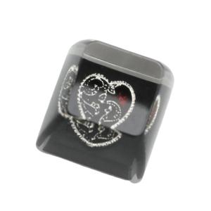 คีย์บอร์ดเรซินสีเข้มโปร่งแสงพร้อมสัมผัสที่นุ่มนวลช่วยเพิ่ม Comfort ในการพิมพ์สำหรับคีย์บอร์ด