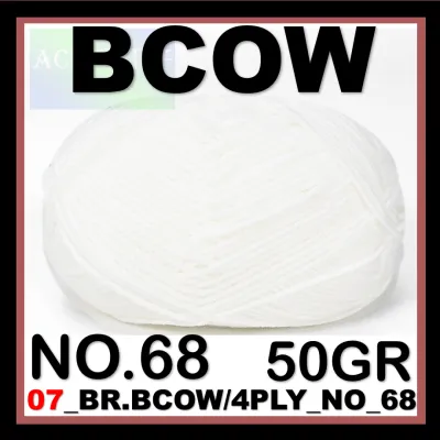 Benang Rajut Katun Susu 4 PLY milk cotton BCOW +50Gram Bagian 2