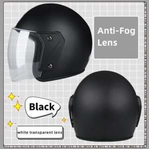 Half Face Motorcycle Helmets Double Mirror
