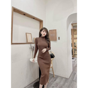 Váy Len Cổ 3 Phân Siêu Mềm Ấm Thời Trang Ôm Body Siêu xinh Cho Cac Nàng - LCXV34A