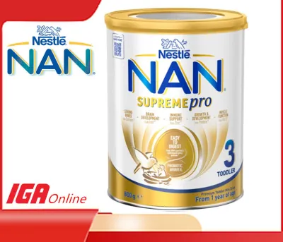 [EXP 07/2027] Nestle NAN SUPREMEpro Step 3 Hypoallergenic Toddler Baby Formula 1+year Baby Milk Powder ( 800g )