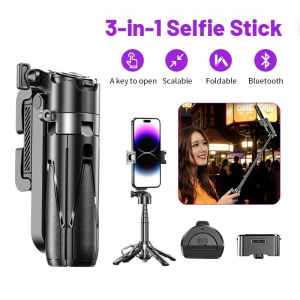 Vixplorn NEW P15 Selfie Stick Mini Extendable Phone Grip Tripod With Bluetooth Remote Shooting Vlog Video