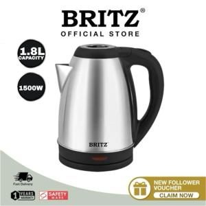 BRITZ 1.8L K182S Electric Kettle SUS304 Base Stainess Steel Auto Switch Boil Dry Protection