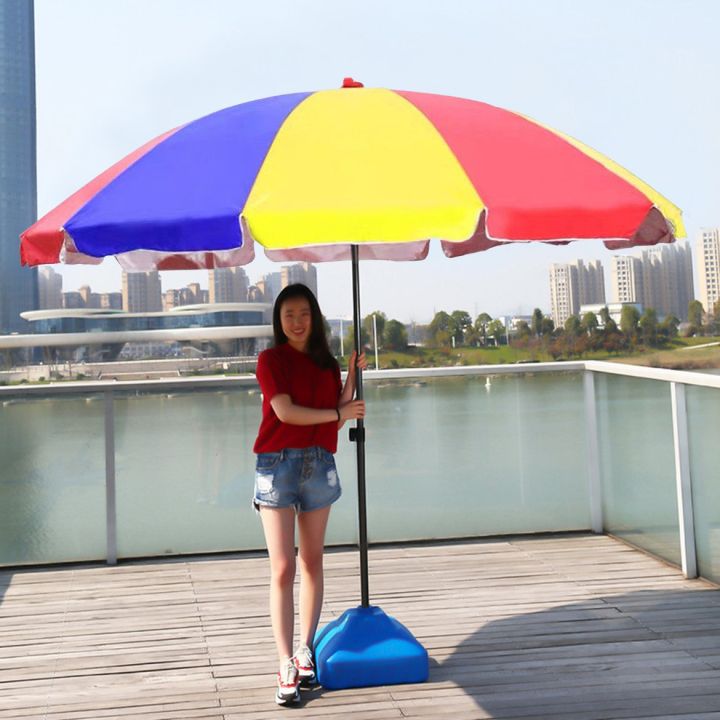 [GOODSHOP] 6ft 160x180CM Outdoor Steel Patio Round Beach Umbrella ...