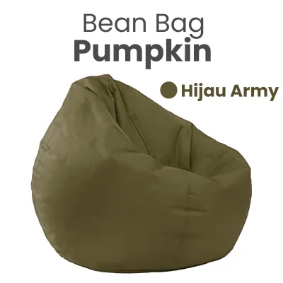 (Cover Luar Saja) Bean Bag Pumpkin Waterproof Kursi Busa Bean Bag Size Medium Dewasa Sofa Minimalis