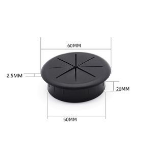 10PCS 50/60mmDesk Wire Socket Threading Cap Table Wire Hole Cover