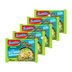 5PCS Indomie Kuliner Indonesia Kuah Soto Banjar Khas Kalimantan Selatan