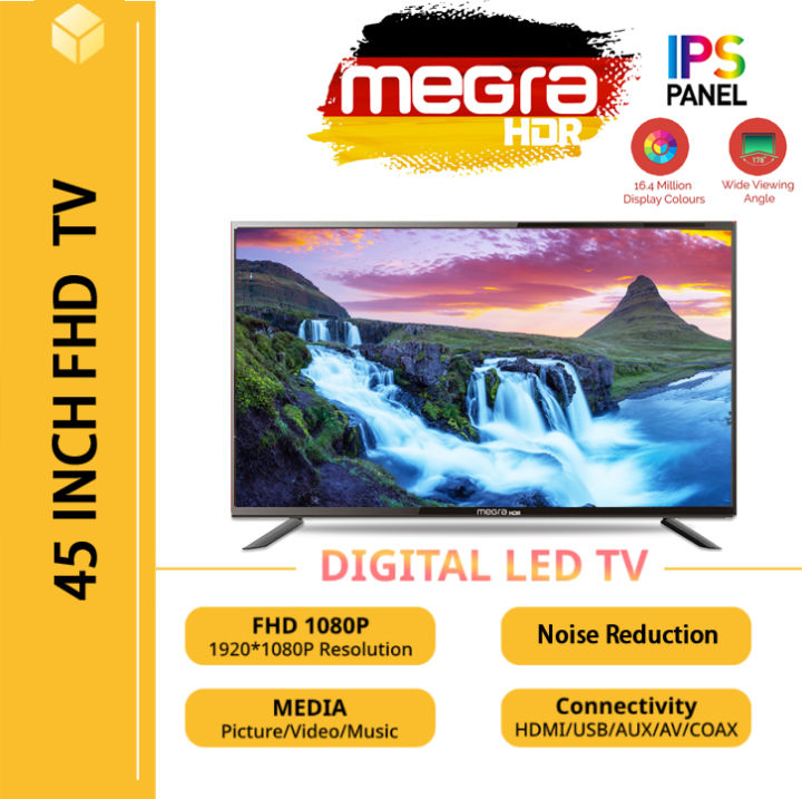 MegraHDR 45 inches Bluetooth Smart TV Slim FULL HD Smart TV/Normal Tv ...