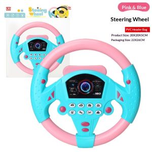 Mettle Vault Kids Interactive Steering Wheel Toy with Music Sounds and 360° Rotation for Pretend Driving Fun