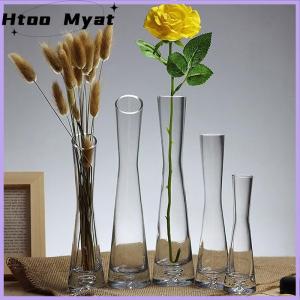 tantuoye Bình hoa thủy tinh trong suốt bình hoa nhỏ cây thủy canh hoa hồ cạn phòng sang trọng bàn trang trí nhà cửa trang trí đám cưới