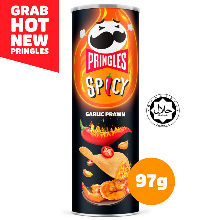 Pringles Potato Chips - Spicy Garlic Prawn 97g [exp Date: 02 August 