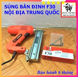 Máy Bắn Đinh Gỗ F30 Chạy Điện - Công Suất 1900W - Tặng Kèm Hộp 5000 Đinh Gỗ F30 - HÀNG CHÍNH HÃNG - BẢO HÀNH TOÀN QUỐC