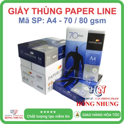 [SALE] Giấy thùng Paper line A4 Định Lượng 80 / 70 gsm Giấy mịn Phù Hợp Với Các Loại Máy In Giúp Bạn Thoải Mái In Photo Mà Không Lo Kẹt Giấy