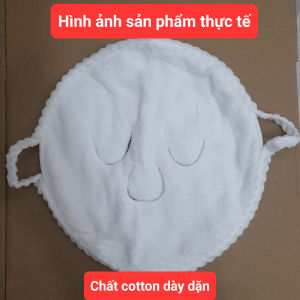Mặt nạ xông hơi bằng cotton mềm mịn chờm nóng lạnh ủ ấm chăm sóc da mặt spa có thể tái sử dụng - Hoang My food and beauty