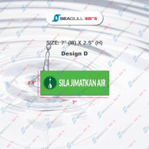 Jimat Air Save Water Sticker Signage Toilet Sign Jimatkan AIr Sticker