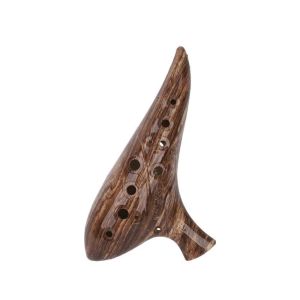 SKJK Alto C Tone 12 Hole Ocarina Professional Quality Small Size Ocarina Instrument Elegant Curved Blowout ABS Resin Ocarina Music Lover