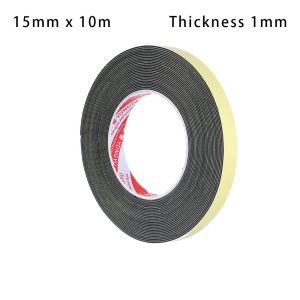 LYMEDIA 1pcs Home Improvement Kitchen Waterproof Window Door Weather Stripping Foam Sponge Seal Strip Single Sided Adhesive Rubber Strip Tape