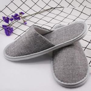 Hotel Slippers Thickened Linen Hotel And Homestay Supplies Set Non-Slip For Home Use Indoor Hospitality