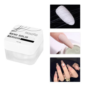 3D Chrome Painted Embossed Gel Wave Liner Gel No-wash Glue Gel Semi Solid Spider Gel Manicure UV LED Nail Art Plaster Nail Gypsum Drawing Gel Nail Design DIY Makeup Tool