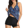 jxSiyao Women Tankini Swimsuit Tummy Control Top with Shorts Two Piece Bathing Suit3/8. 