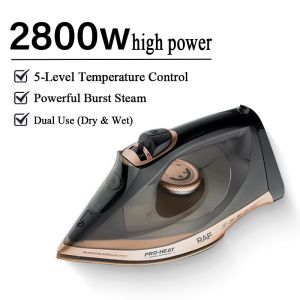 RAF 2800W Steam iron Ten year warranty Steam volume of 120g/min High power iron seterika wap mudah alih seterika baju iron seterika elektrik seterika ringan electric iron portable iron Quick Heating Iron Seterika Wap clothing ironing Dry Iron Heating Iron