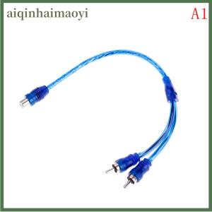 aiqinhaimaoyi 1Pc RCA female to male splitter stereo audio Y adapter cable wire connector